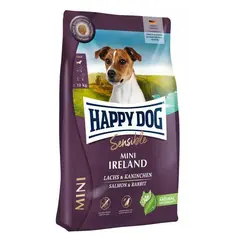 Happy Dog Sensible Mini Ireland - Пълноценна суха храна за кучета от малки породи със сьомга и заешко
