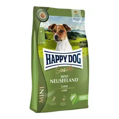 Happy Dog Sensible Mini New Zealand - суха храна за чувствителни кучета от малки породи до 10 кг с агнешко, екстракт от зеленоуста мида, ориз и билки