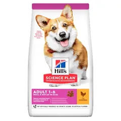 Hill's Science Plan Canine Adult Small & Mini Chicken - Пълноценна суха храна за кучета от малки и мини породи, с пилешко - 1.5кг