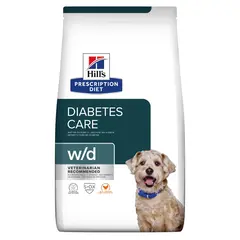 Hill's PRESCRIPTION DIET w/d Diabetes Care - лечебна суха храна за кучета с диабет, с пилешко