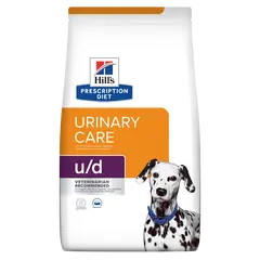Hill's Prescription Diet u/d - лечебна суха храна за кучета с уринарни проблеми, цистеинови и пуринови уролити