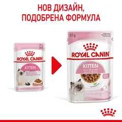 ROYAL CANIN KITTEN in GRAVY 12x85g - мокра храна със сос в пауч за подрастващи котенца до 12 месеца