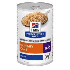 Hill's PRESCRIPTION DIET u/d Urinary Care - лечебна мокра храна за кучета с уринарни проблеми, с уратни и цистинови уринарни камъни, консерва  370 гр.