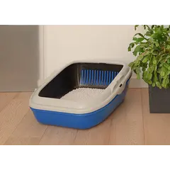 Ferplast Birba - Котешка тоалетна със сито - Синя