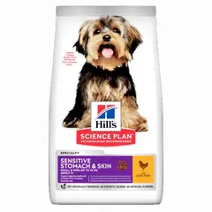 Hill's Science Plan Canine Small&Mini Sensitive Stomach&Skin - кучета малки породи с чувствителни стомах и кожа- 6кг