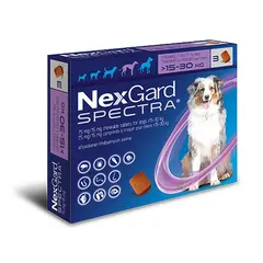 NexGard Spectra M - 7.5-15 кг - КУТИЯ (3 бр. таб)