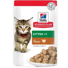 Hill's Science Plan Kitten Turkey пауч за коте с пуйка 12 бр. x 85 гр.