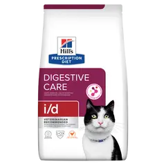 Hill's PRESCRIPTION DIET i/d Digestive Care - лечебна суха храна за котки с храносмилателни разстройства и за възстановяване, с пилешко