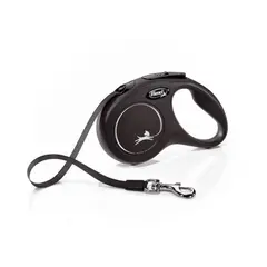 Flexi Classic XS автоматичен повод за кучета - лента 3 м, червен