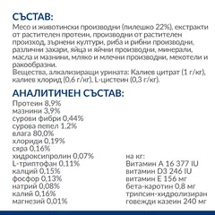 Hill's PRESCRIPTION DIET c/d Urinary Stress Chicken Pouch - лечебна мокра храна за котки с уринарни проблеми, идиопатичен цистит – пауч с пилешко - 12 бр х 85 г