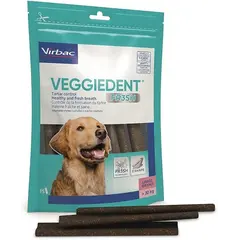 Virbac Veggiedent Fresh L - дентални ламели за кучета над 30 кг - 15 броя в опаковка