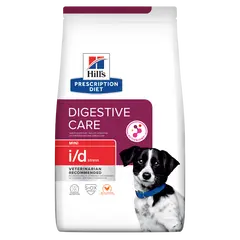 Hill's PRESCRIPTION DIET i/d Stress Mini - лечебна суха храна за кучета от дребни породи с храносмилателни разстройства, стресов колит и панкреатит, с пилешко