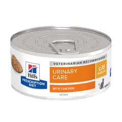 Hill's PRESCRIPTION DIET c/d Multicare Urinary Care - Лечебна мокра храна за котки с уринарни проблеми, консерва с пилешко - 156 г