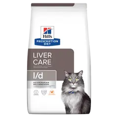 Hill's PRESCRIPTION DIET l/d Liver Care - лечебна суха храна за котки с чернодробни проблеми, с пилешко - 1.5 кг