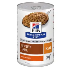 Hill's PRESCRIPTION DIET k/d Kidney Care - лечебна мокра храна за кучета с бъбречна недостатъчност, консерва с пилешко 350 гр