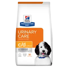 Hill's PRESCRIPTION DIET c/d Multicare Urinary Care - лечебна суха храна за кучета с уринарни проблеми, с пилешко - 10+2 кг.
