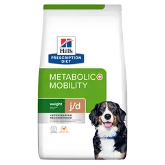 Hill's PRESCRIPTION DIET Metabolic + Mobility Weight Management - лечебна суха храна за кучета с наднормено тегло и ставни проблеми, с пилешко