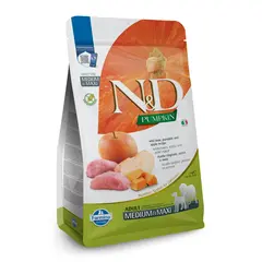 N&D Pumpkin Boar&Apple Adult Medium&Maxi - суха храна за кучета в зряла възраст от средни и едри породи с глиган и ябълка
