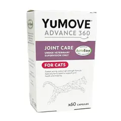 YuMOVE ADVANCE 360 Joint Care for Cats – овкусени таблетки за ставни проблеми (артрози) с екстракт от зеленоуста мида, за котки - 60 таб.