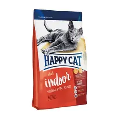 Happy Cat Indoor Adult Bavarian Beef- суха храна с баварско говеждо месо с вкусен кориандър и бял трън