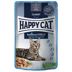Happy Cat Pouch Culinary Spring-Water Trout - пауч за котки с пъстърва в сос