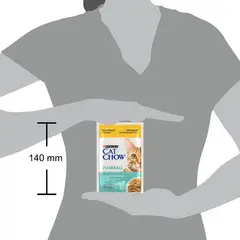 CAT CHOW Hairball Control - мокра храна за котки срещу космени топки - с пиле и зелен фасул - 85g