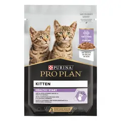 Pro Plan HEALTHY START Kitten 85 гр - мокра храна за котенца - пауч с пуйка в сос