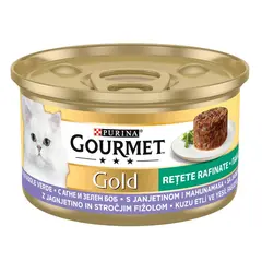 Gourmet Gold Savoury Cake - мокра храна за котки - пай с агне и зелен боб 85гр