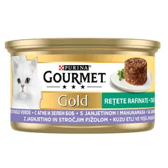 Gourmet Gold Savoury Cake - мокра храна за котки - пай с агне и зелен боб 85гр