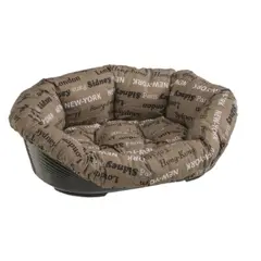Пластмасово легло за кучета с дюшече Ferplast Sofa 4 - Синьо