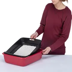 Koтешка тоалетна със сито и борд Ferplast Ariel 10 - Синя