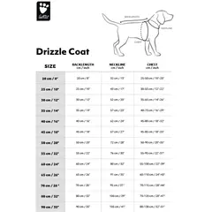 Hurtta Drizzle Coat - дъждобран - ветровка за куче, черен