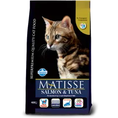 MATISSE  SALMON&TUNA 32/11 - 10 кг - Пълноценна и балансирана  храна за котки над 1 година с капризен апетит