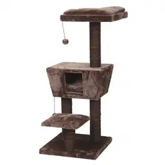EBI New Jersey Brown - Котешка катерушка, кафява, 48x48x114 см