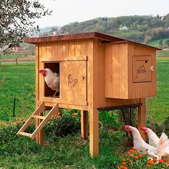 Ferplast HEN HOUSE 30 - дървена къща за дворни птици