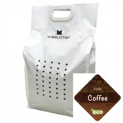 WeeLitter Cofee - Натурална, биоразградима соева котешка тоалетна, аромат кафе