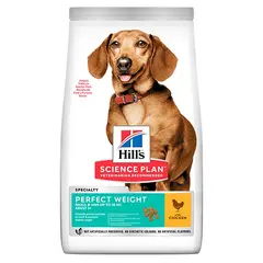 Hill's Science Plan Canine Adult Perfect Weight Small&Mini – Суха храна за намаляване и поддържане на теглото при кучета от дребни породи (до 10кг) над 1 година  - 6 кг