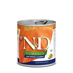 N&D DOG LAMB &PUMPKIN& BLUEBERRY 285 гр – за кучета над 1 година, с агне, тиква и боровинки