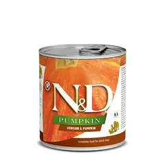 N&D DOG VENISON &PUMPKIN 285 гр – за кучета над 1 година, с еленско месо и тиква