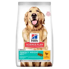 Hill's Science Plan Canine Adult Perfect Weight Large Breed – За намаляване и поддържане на теглото при кучета от едри породи (над 25 кг) над 1 година  - 12 кг