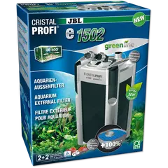 JBL CristalProfi e1502 greenline - Енергоспестяващ външен филтър за аквариуми от 160 л до 600 л или 100 до 150 см дължина
