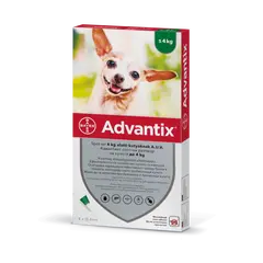 Bayer Advantix Spot On 40-60 кг - КУТИЯ (4бр. пипети)