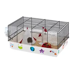 Ferplast Criceti 9 Space Black - Клетка за хамстери, оборудвана, 46x29,5xh23cm