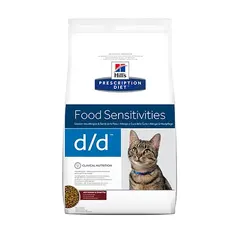 Hill's Prescription Diet d/d Venison & Green Pea - за подсилване на кожната бариера при котки, с еленско и грах - 1.5 кг