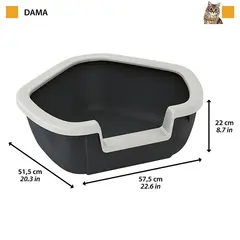 Ferplast  DAMA - Ъглова котешка тоалетна