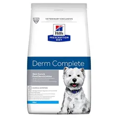 Hill's Prescription Diet Derm Complete Mini – диета за намаляване на алергиите от околната среда и хранителни алергии, за кучета от дребни породи - 6 кг