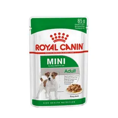 Royal Canin MINI ADULT POUCH 12x85g - Пълноценна храна за кучета в зряла възраст от дребните породи (от 1 до 10кг.) - oт 10 месеца до 12 години.
