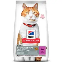 Hill's Science Plan Feline Young Adult Sterilised Duck  - за млади кастрирани котки от 6 месеца до 6 години с патешко - 10 kg