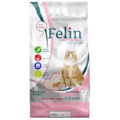 FELIN BABY POWDER - натурална котешка тоалетна от бентонит с аромат на бебешка пудра