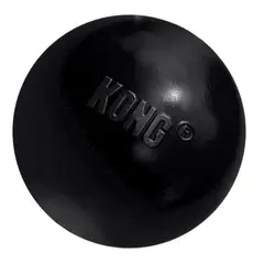 Kong Extreme Ball M/L , black - здрава топка от естествен каучук за кучета с тегло от 13 до 30 кг, черна